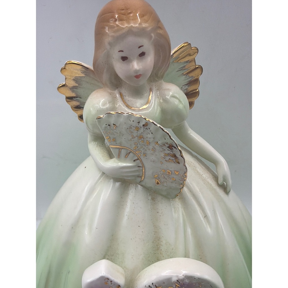 Josef Originals Birthday Girl 18th Birthday Angel Figurine Green Gold 651651 - Picture 2 of 8